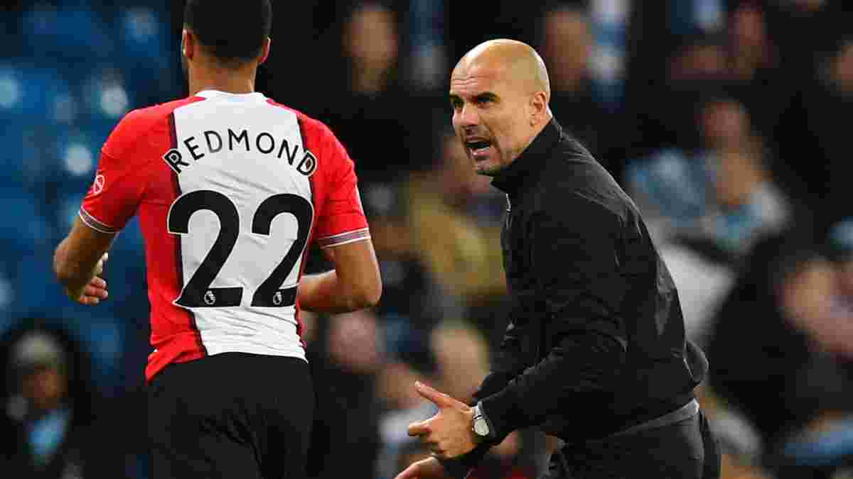 Гвардіола накинувся на Редмонда та звинуватив його у затягуванні часу після матчу Манчестер Сіті – Саутгемптон