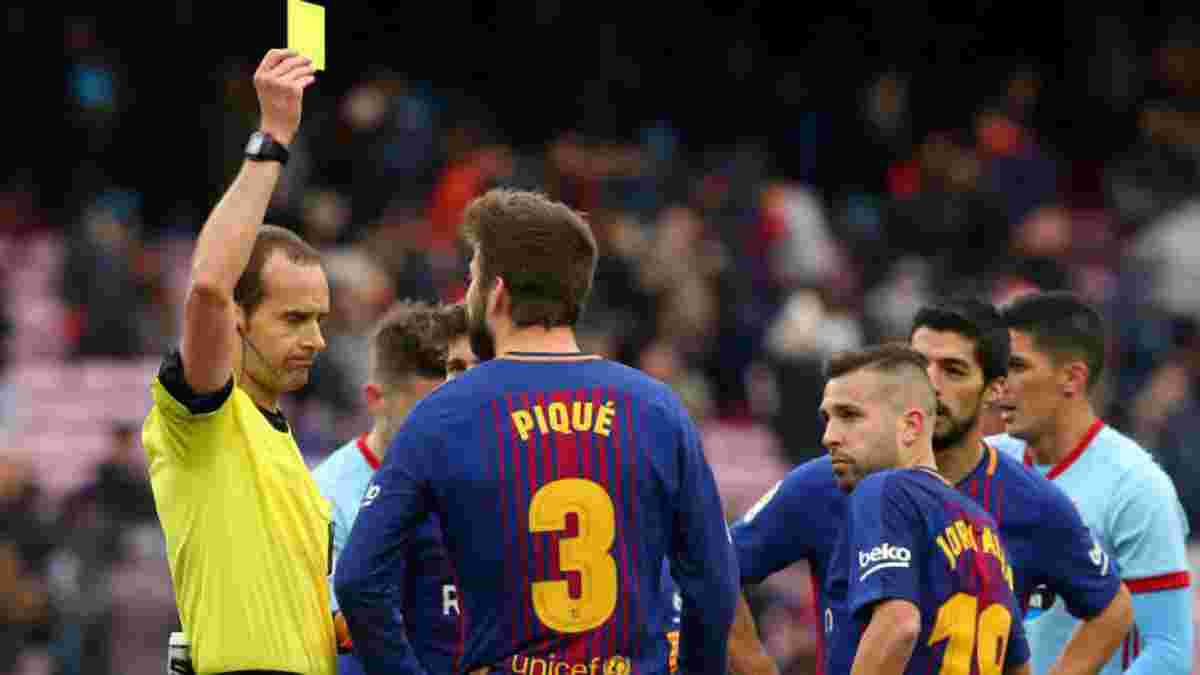 Барселона – Сельта: Піке отримав жовту картку після завершення матчу