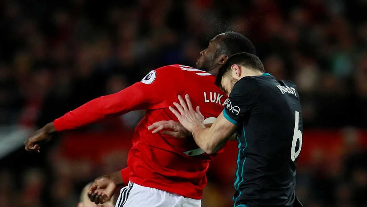 Лукаку за мить до травми