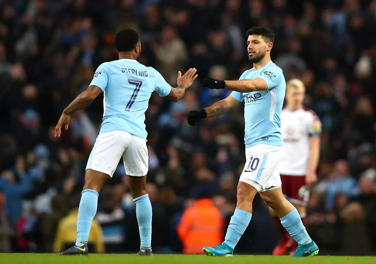 Рахім Стерлінг та Серхіо Агуеро / Getty Images