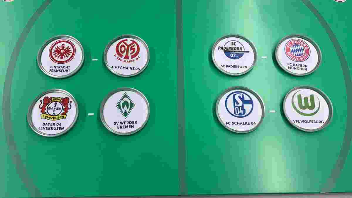 Жеребкування Кубка Німеччини: Шальке Коноплянки зіграє з Вольфсбургом, Баварія поїде до Падерборна