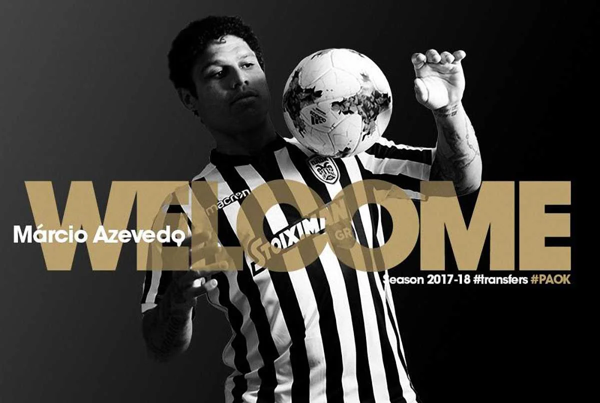 Марсио Азеведо, фото: Официальный сайт ПАОКа