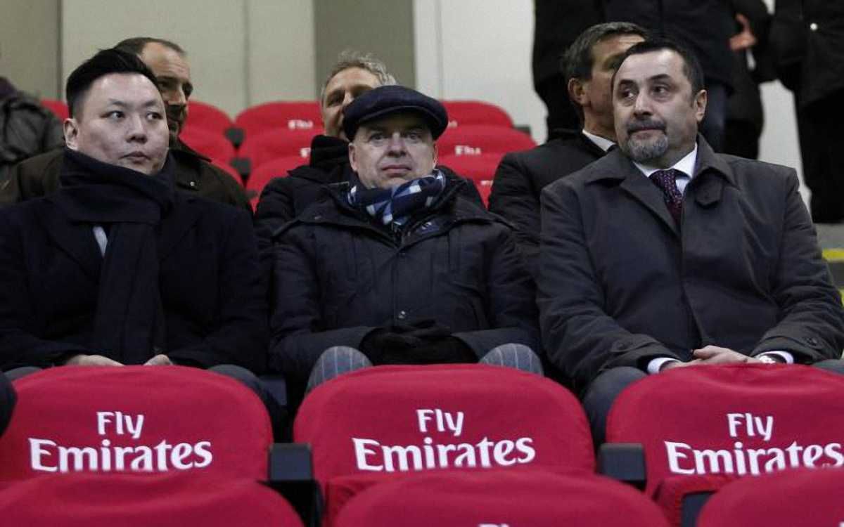Мірабеллі в компанії власника і гендиректора Мілана / фото Calcioweb