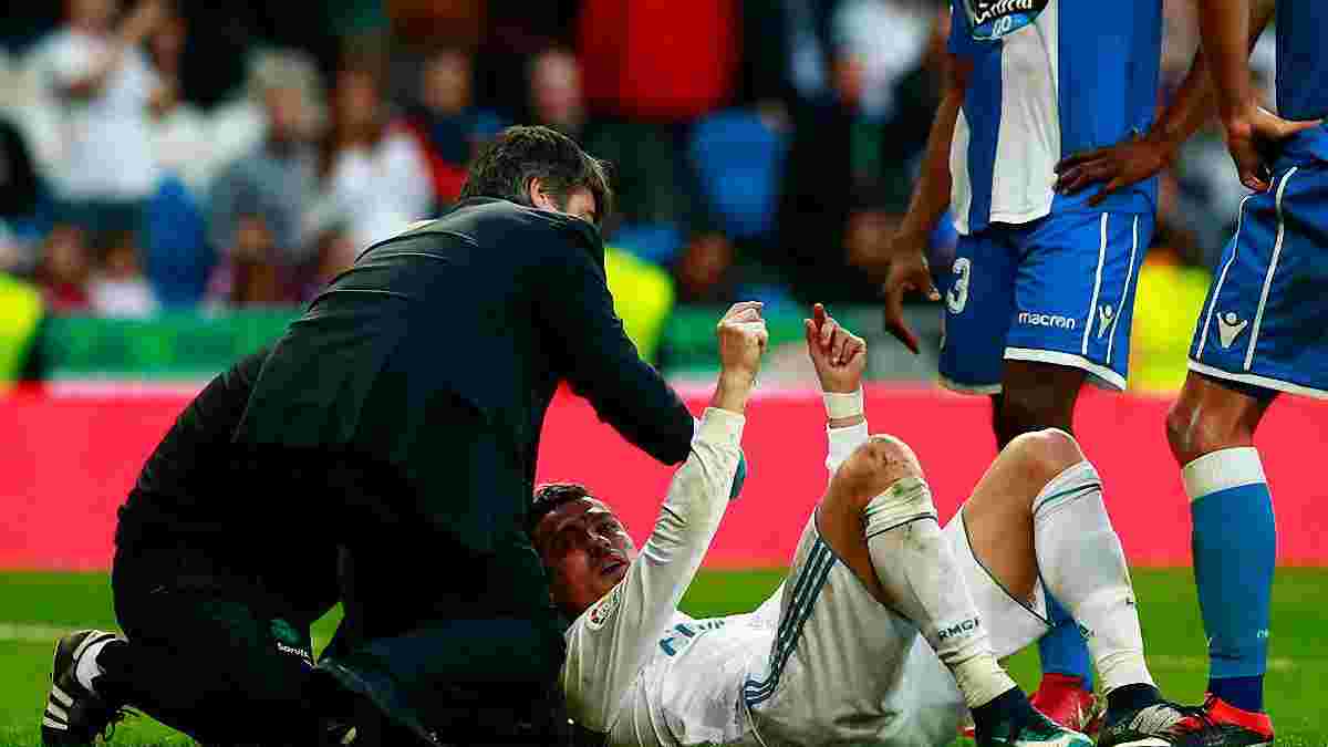 Роналду отримав медичну допомогу після травми у матчі з Депортіво