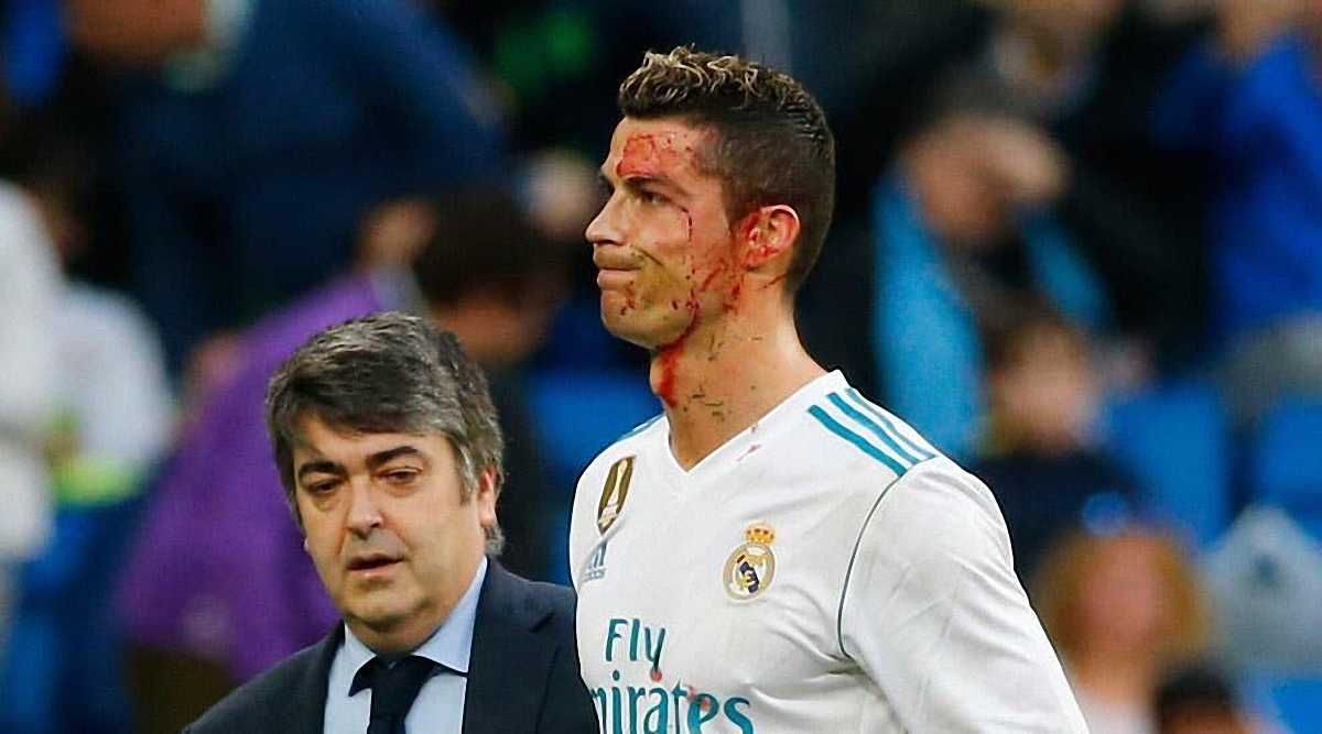 Криштиану Роналду в матче с Депортиво / Marca