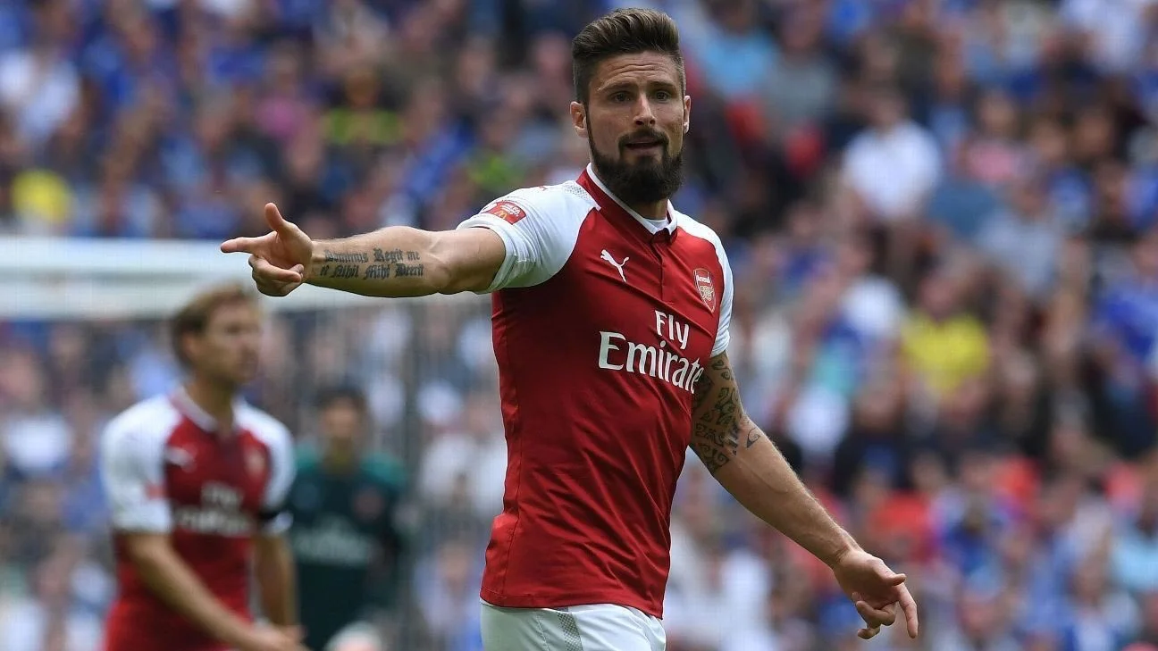 Оливье Жиру, фото: Twitter afcstuff