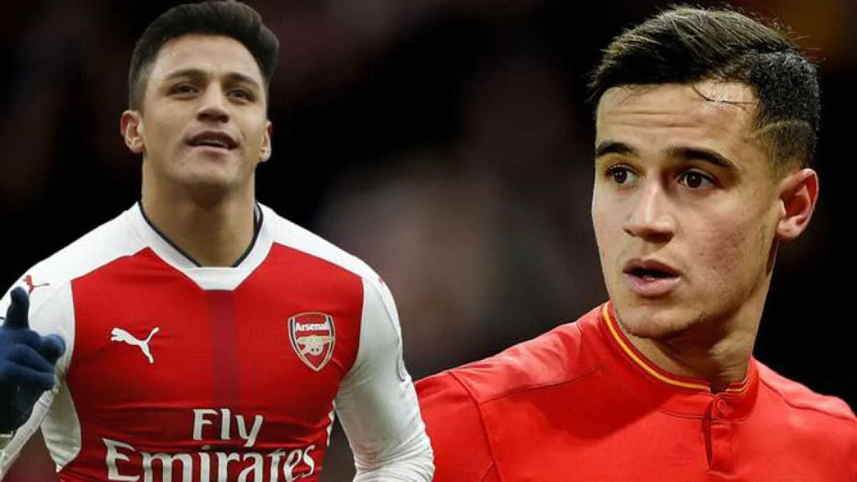 Алексіс Санчес та Філіппе Коутінью / фото Goal.com