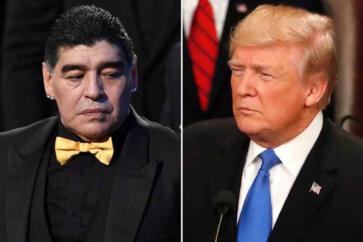 Марадона і Трамп / AFP