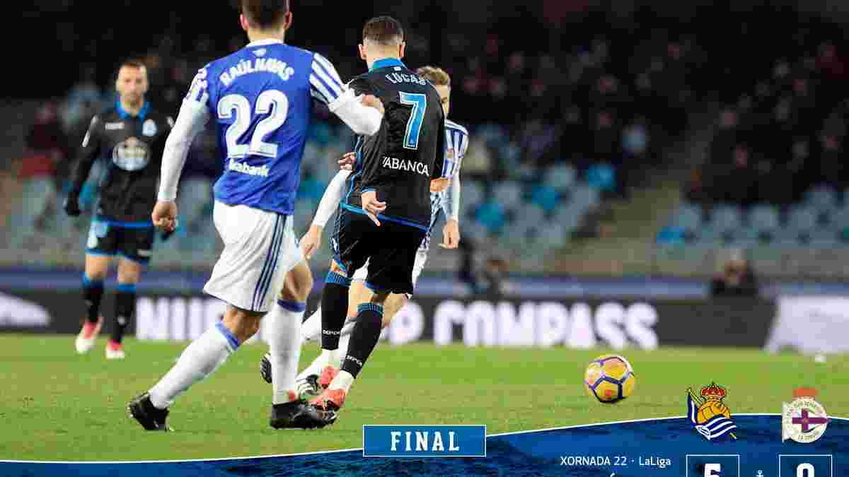 Реал Сосьедад – Депортиво – 5:0 – видео голов и обзор матча