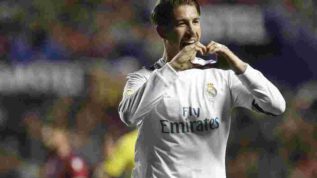 Рамос установил рекорд, снова забив за Реал в чемпионате Испании