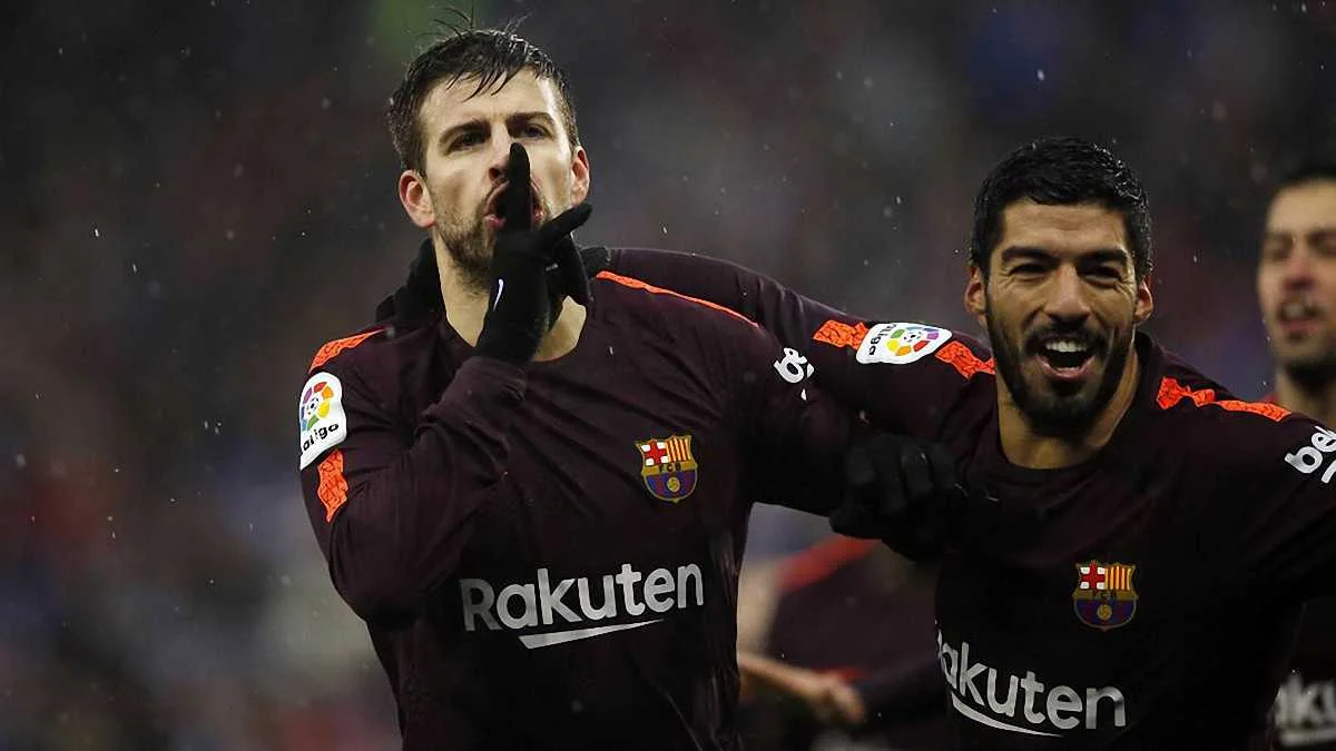 Жерар Піке святкує гол, фото: ФК Барселона