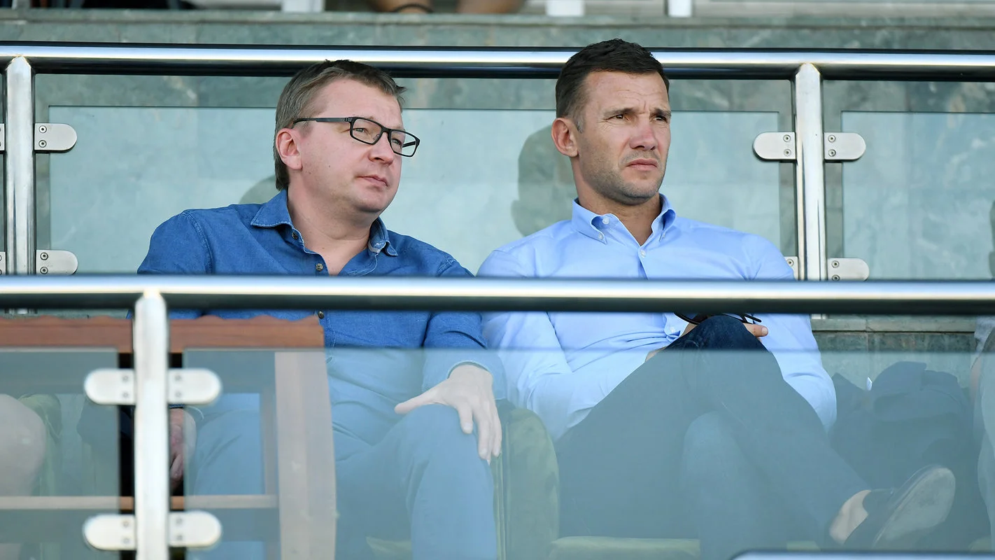 Андрій Шевченко і Сергій Палкін / фото ФК Шахтар