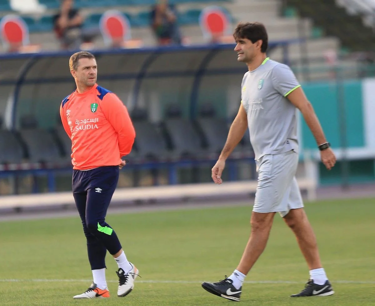 Сергей Ребров и Висенте Гомес / фото Аль-Ахли