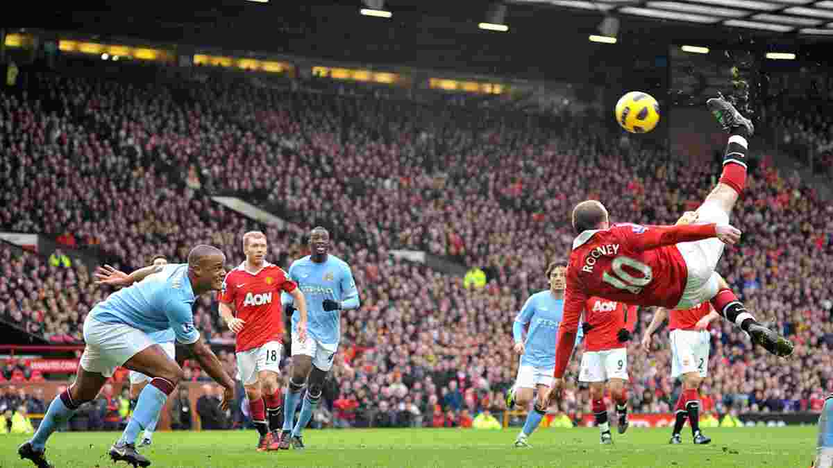 7 років тому Руні забив неймовірний гол бісіклетою у ворота Манчестер Сіті