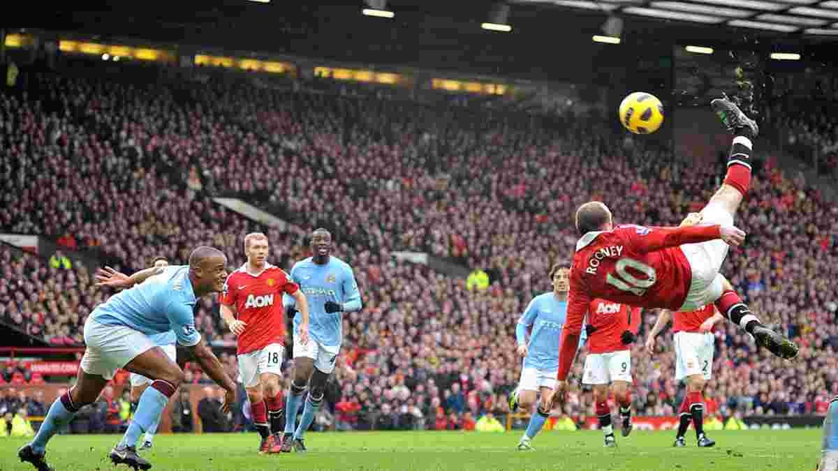 7 лет назад Руни забил невероятный гол бисиклетой в ворота Манчестер Сити