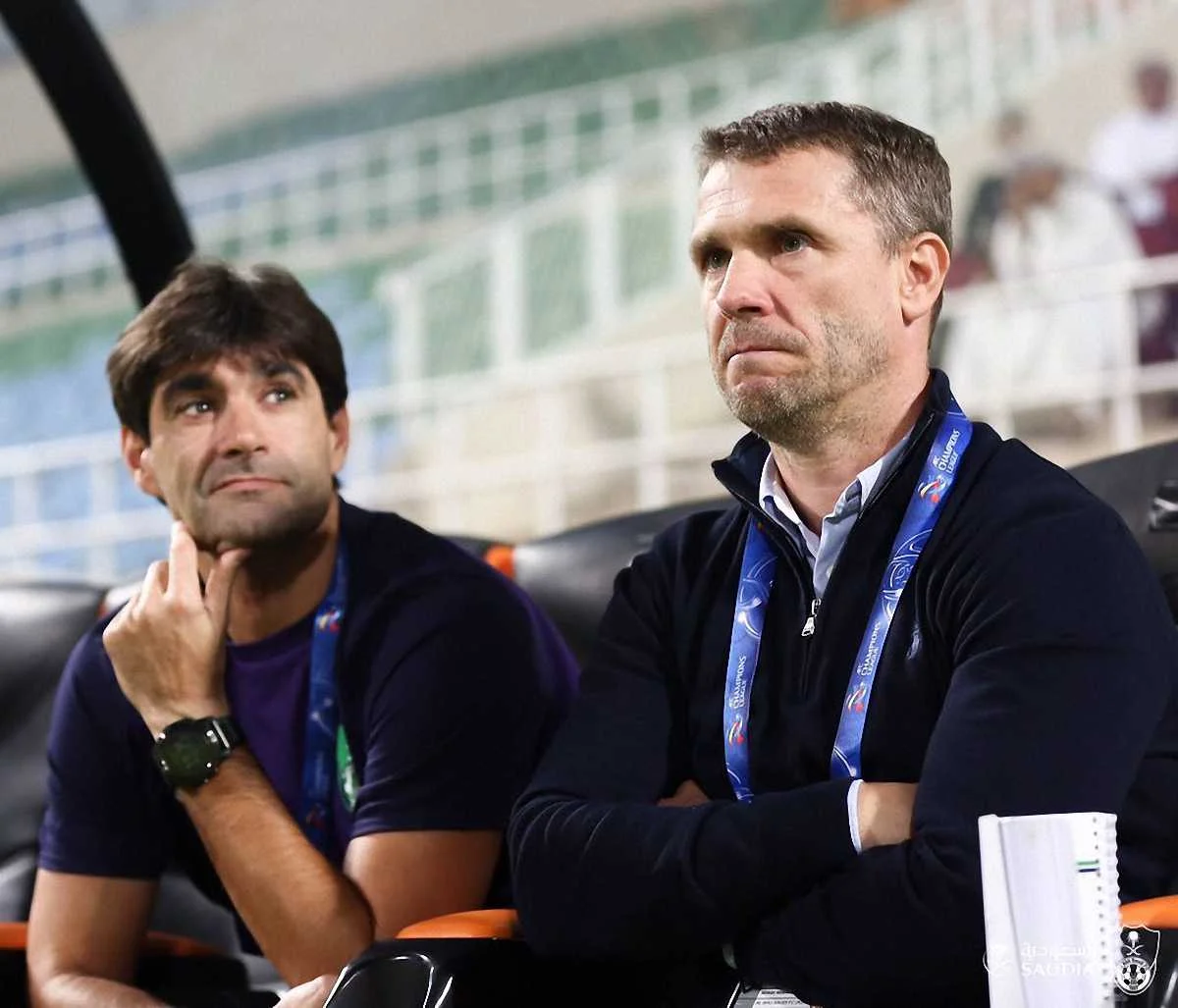 Сергей Ребров и Висенте Гомес