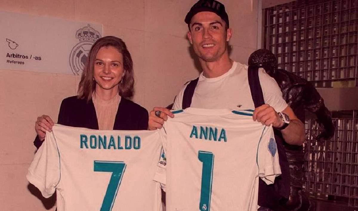 Анна Музычук и Криштиану Роналду / Facebook