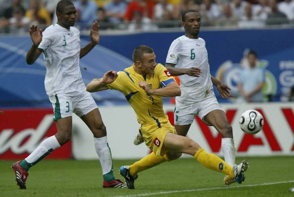 Шевченко в матче Украина – Саудовская Аравия на ЧМ-2006