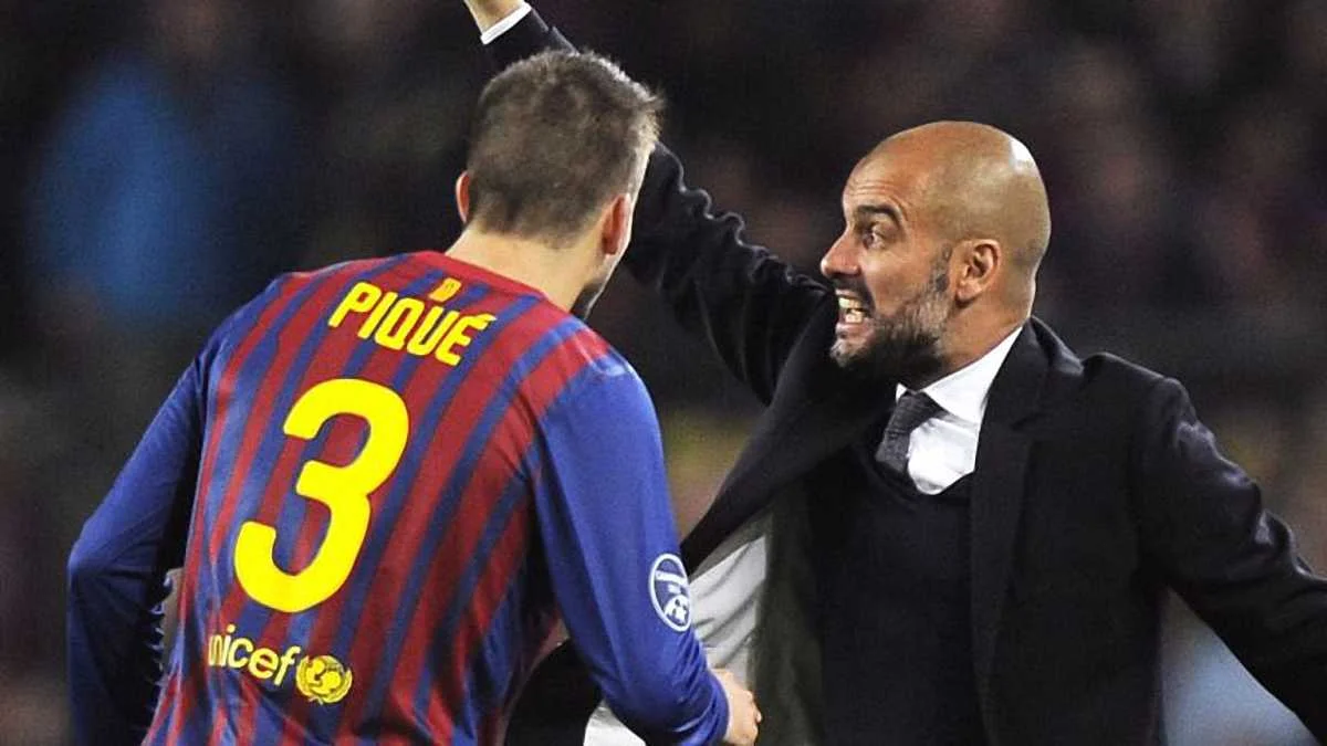 Жерар Пике и Хосеп Гвардиола / Sky Sports