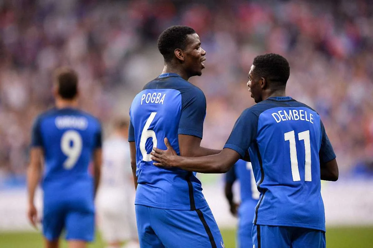 Поль Погба и Усман Дембеле