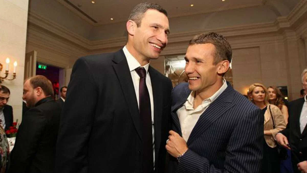 Виталий Кличко и Андрей Шевченко / фото из соцсетей