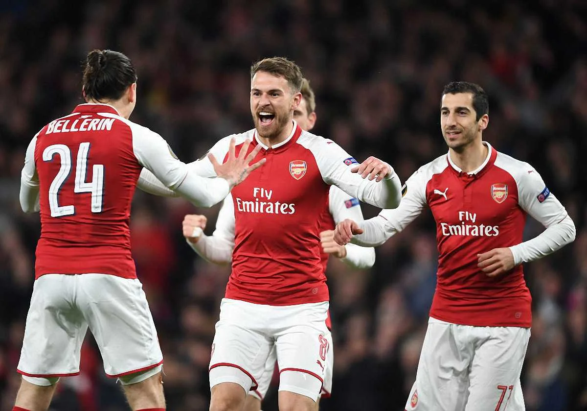 Ремзи празднует забитый гол