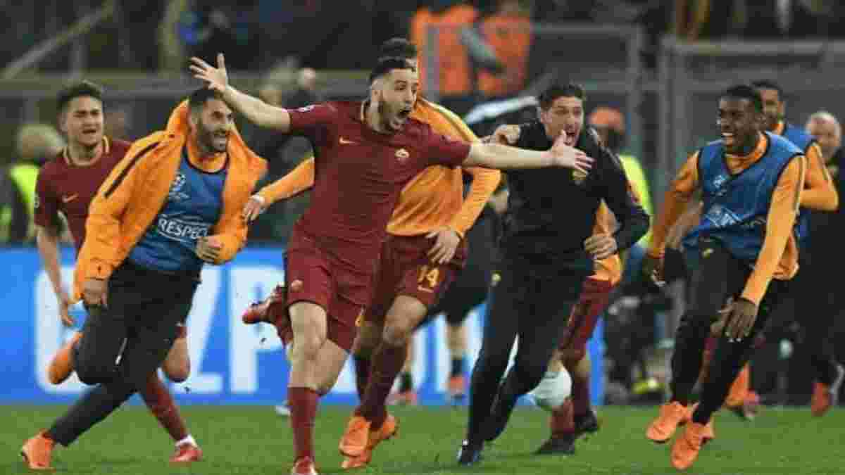 Рома – третья команда в истории, отыгравшая 3 гола в плей-офф Лиги чемпионов