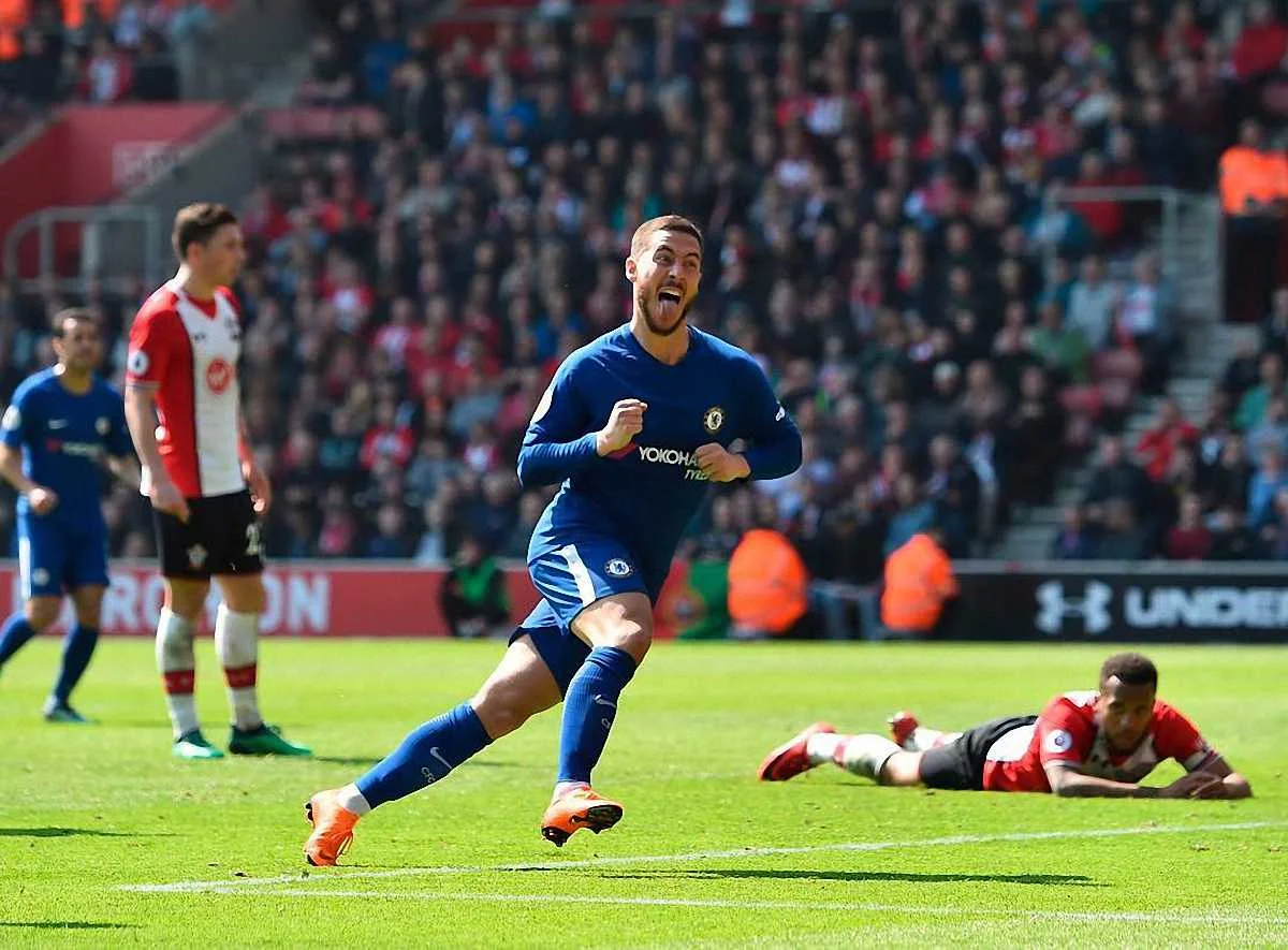 Эден Азар сравнял счет в матче / фото ФК Челси
