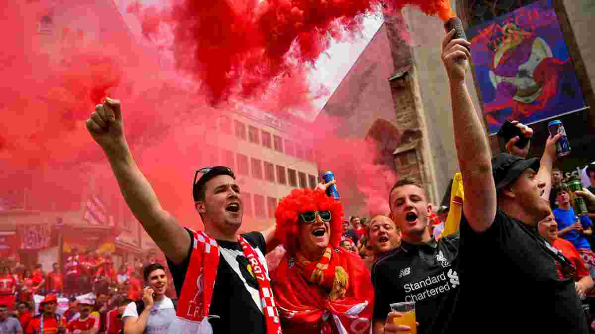 Ливерпуль – Рома: болельщики мерсисайдцев эффектно встретили свою команду перед матчем