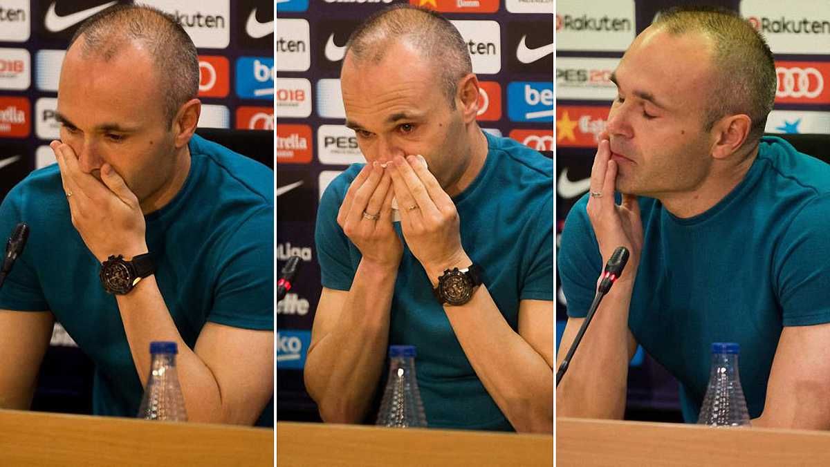 Іньєста попрощався зі сльозами