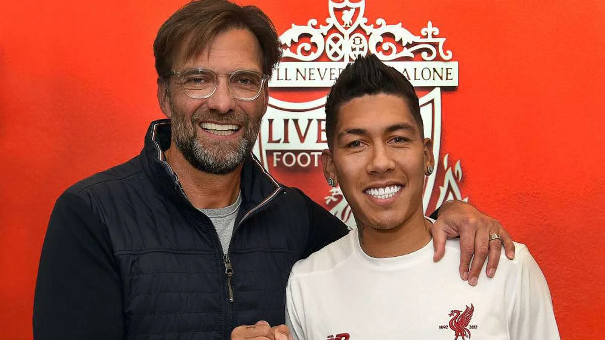 Юрген Клопп та Роберто Фірміно / фото: ФК Ліверпуль