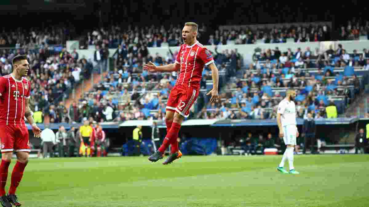 Реал – Баварія: Кімміх забив і став найкориснішим гравцем мюнхенців у Лізі чемпіонів 2017/18