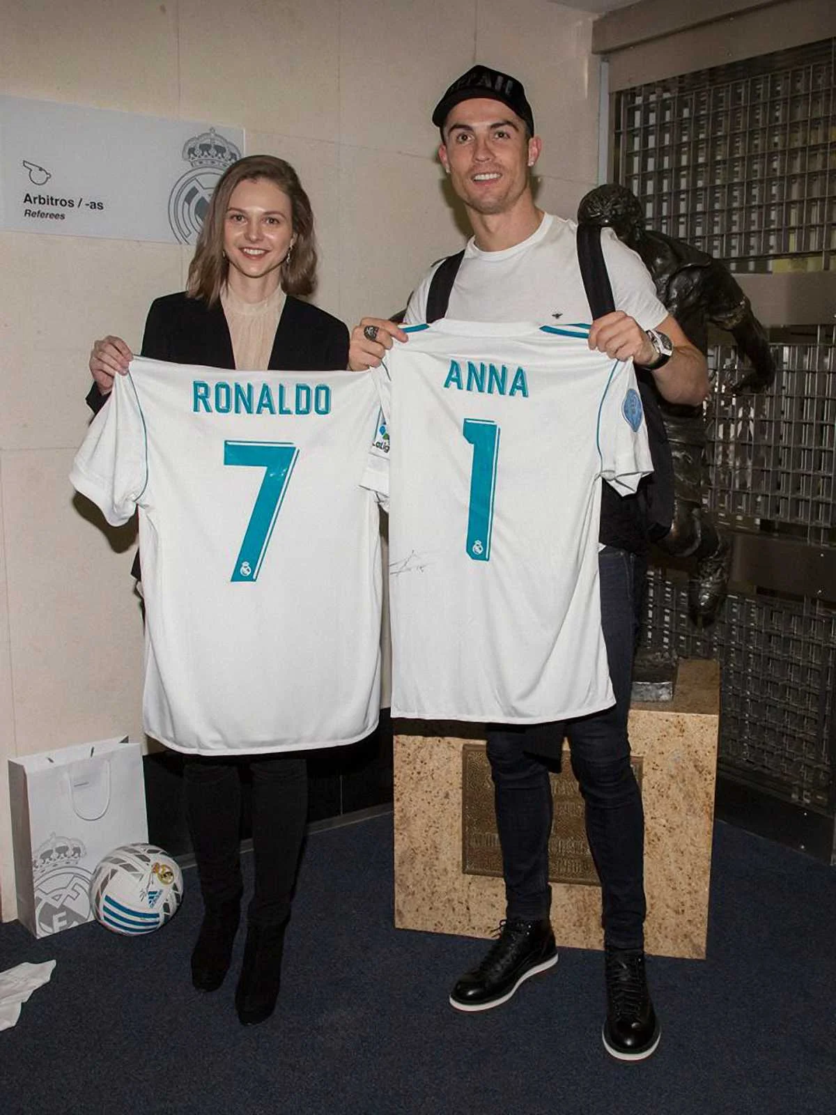 Анна Музичук і Кріштіану Роналду