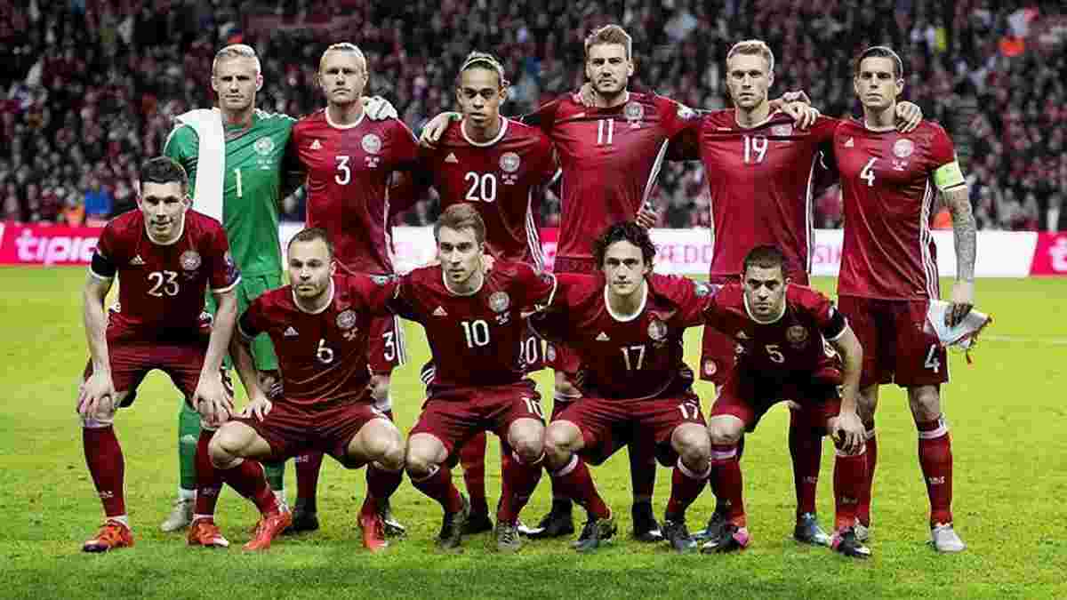 ЧС-2018: збірна Данії назвала розширену заявку на турнір
