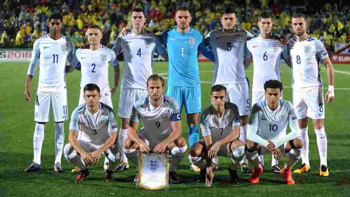 ЧС-2018: Англія оприлюднила заявку та список резервних гравців
