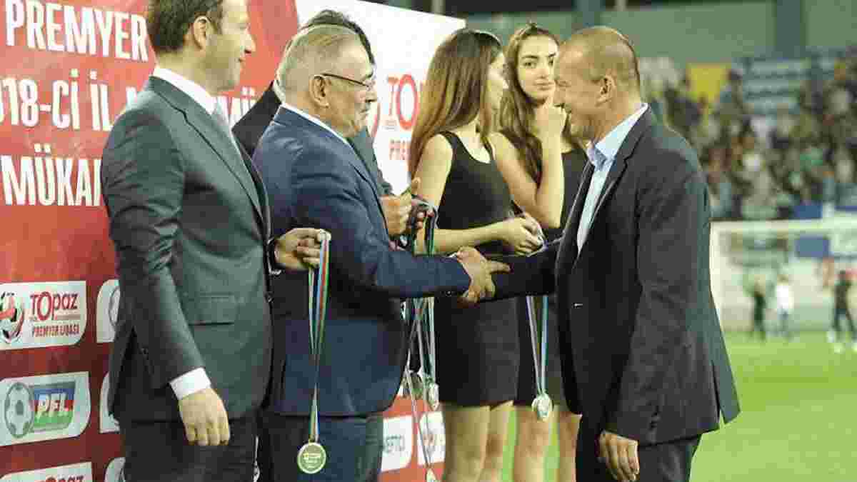Григорчук получил серебряную медаль чемпионата Азербайджана
