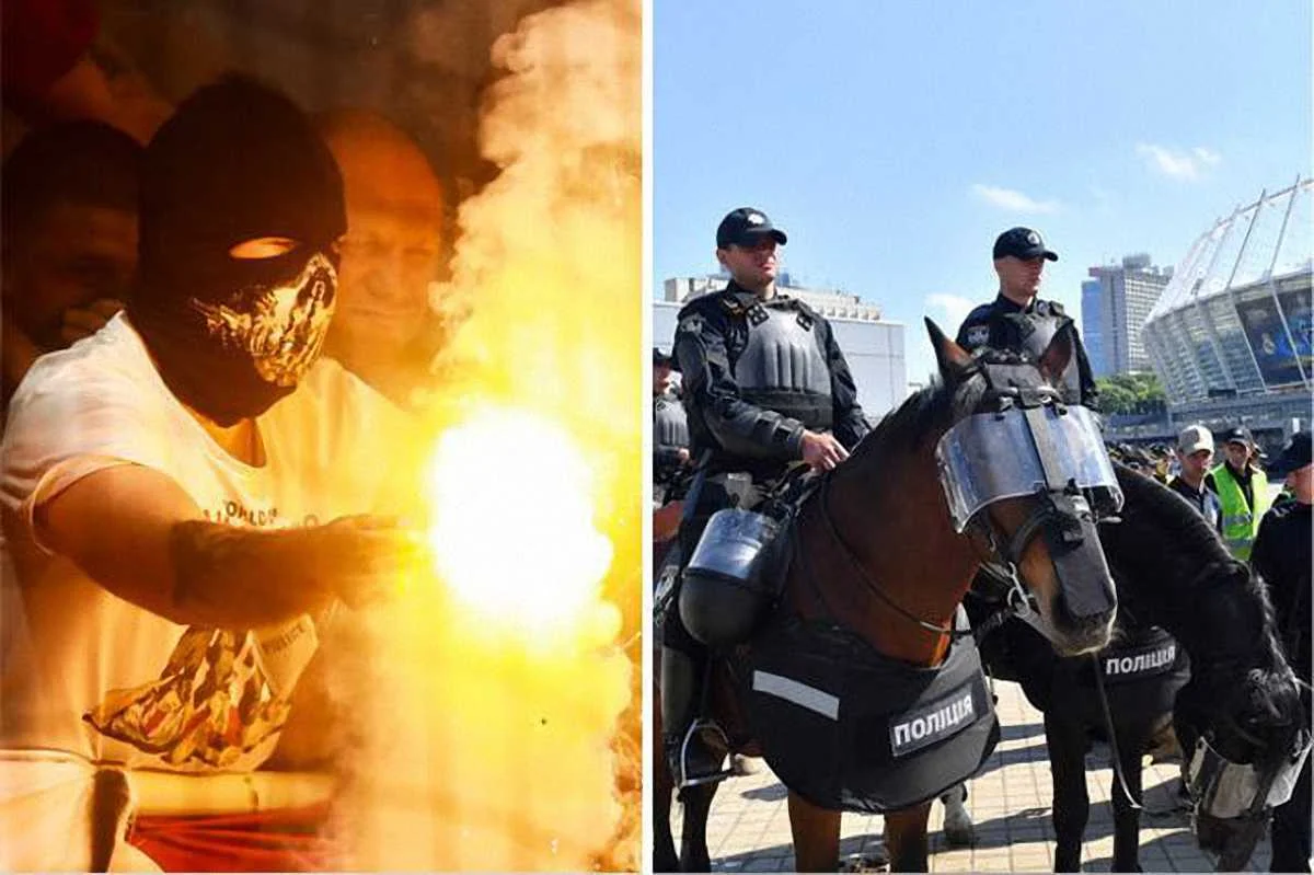 Фанаты ЦСКА Киев напали на болельщиков Ливерпуля