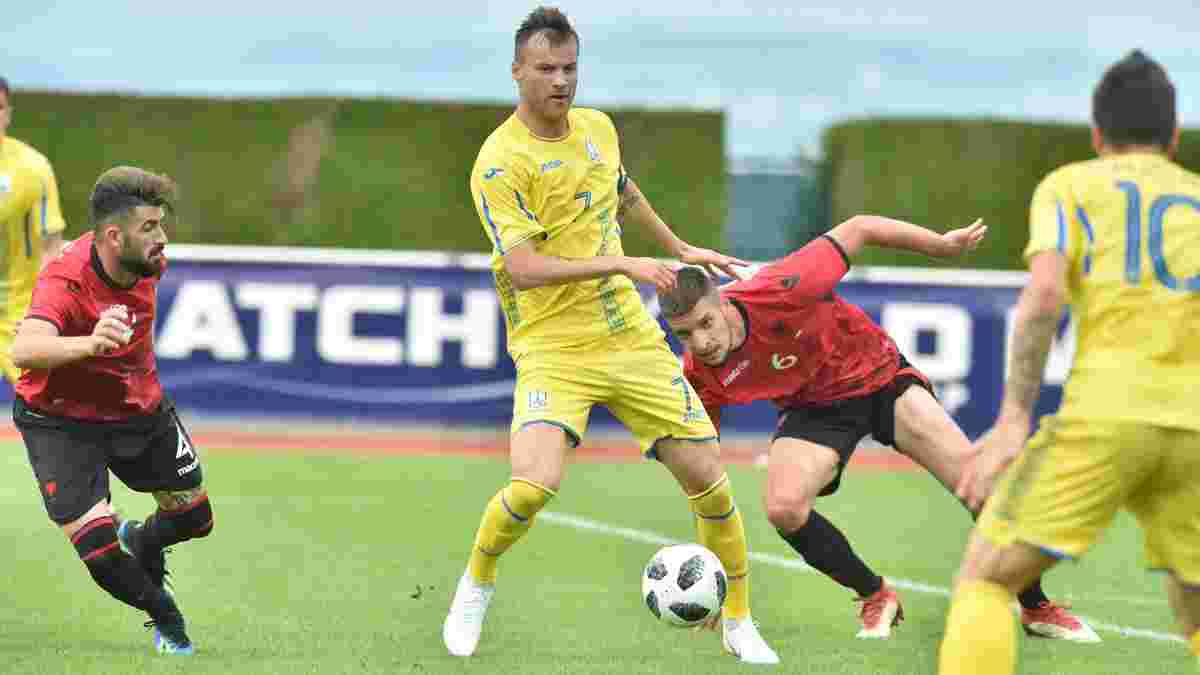 Україна розбила Албанію: Ярмоленко взяв участь у 4-х голах, Коноплянка – у 3-х