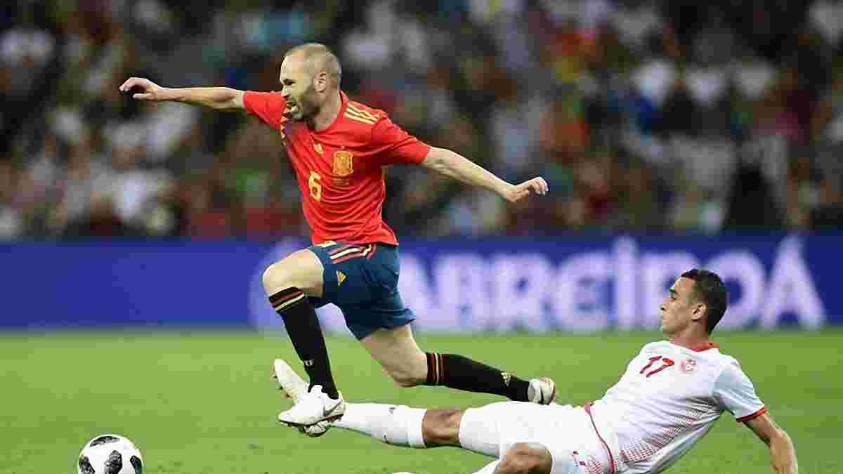 Испания на последних минутах обыграла Тунис