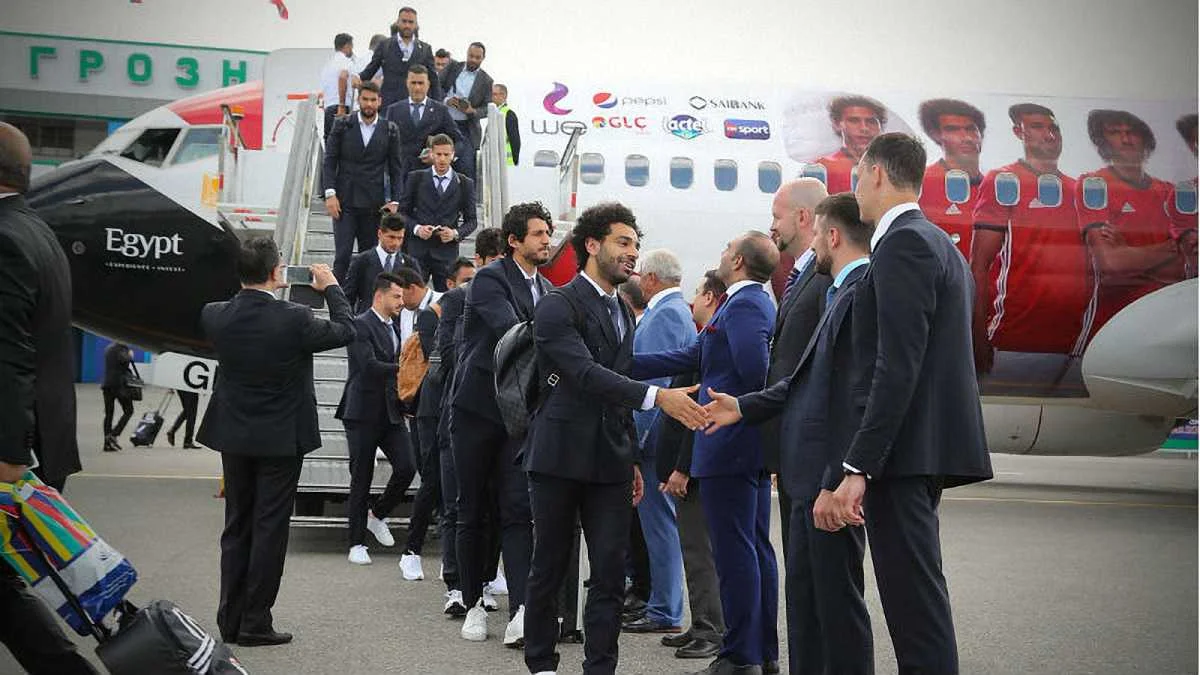 Сборная Египта в Грозном / фото из соцсетей