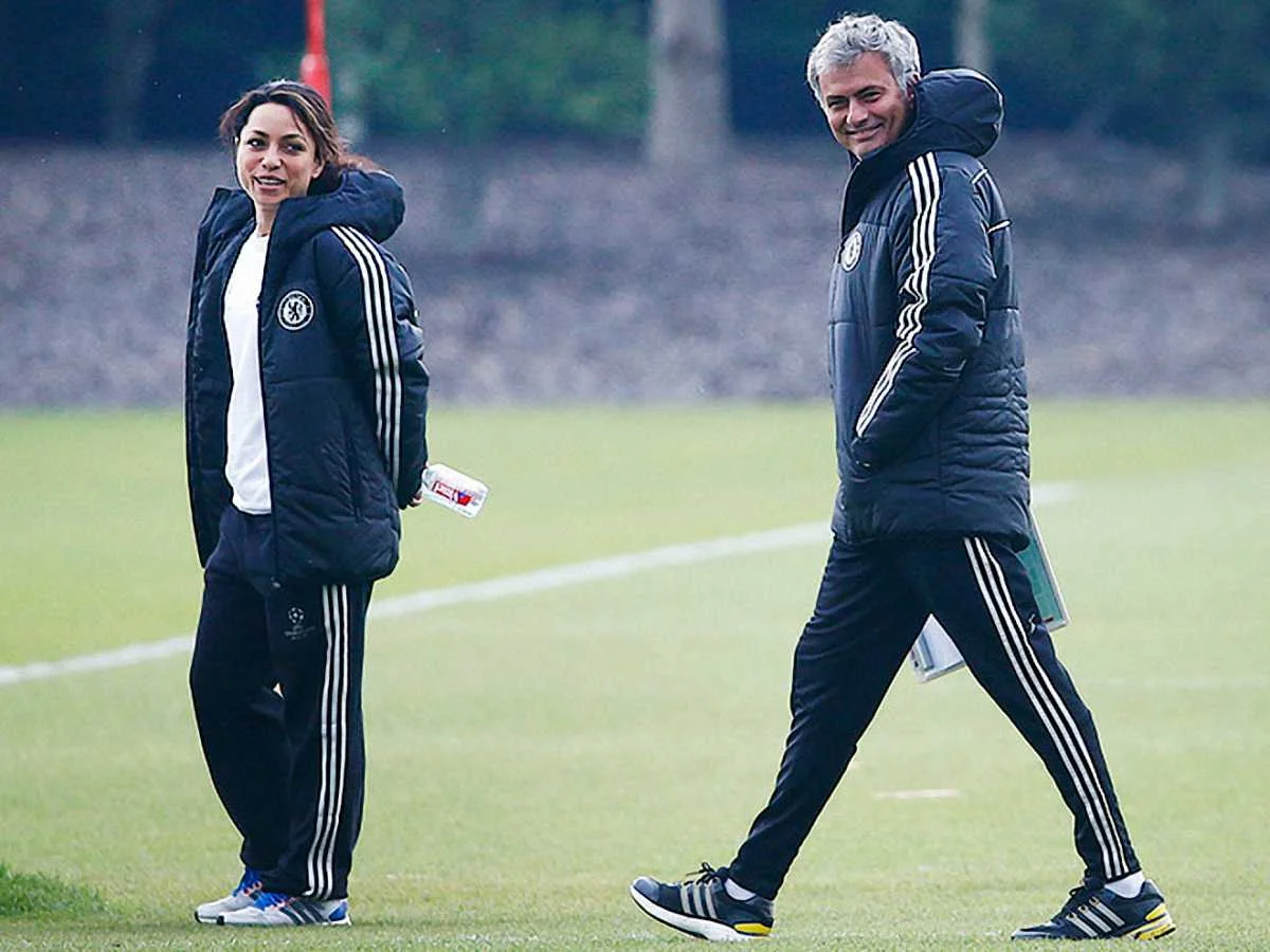 Ева Карнейро и Жозе Моуринью