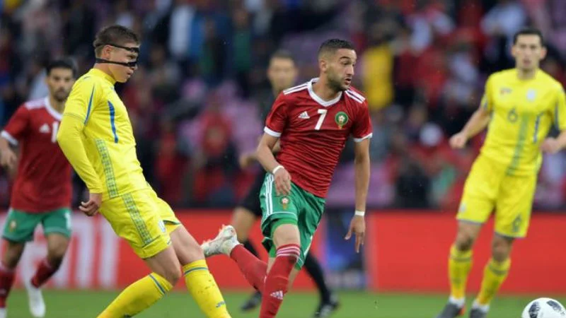 Збірна Марокко в матчі проти України Збірна Марокко в матчі проти України