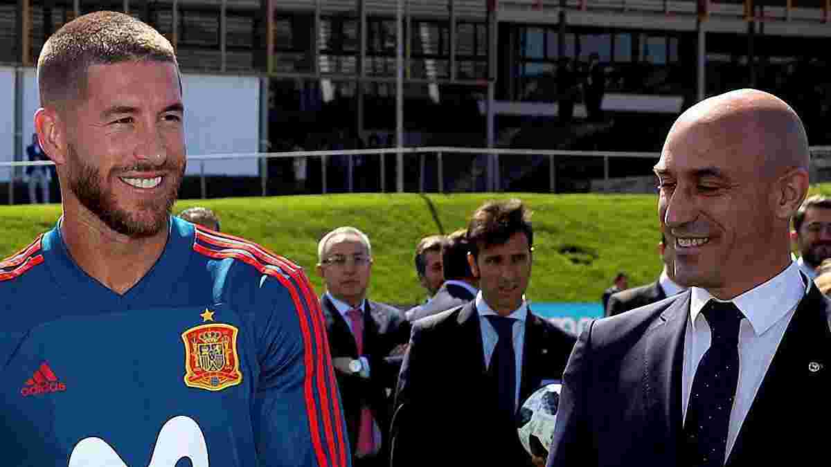 Скандал дня на ЧМ-2018 в Испании: Пике оттягивал Рамоса от Рубиалеса, и твит игрока Барселоны