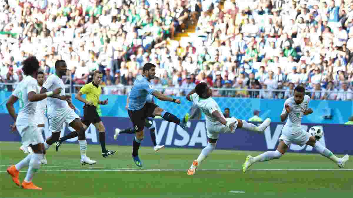 Уругвай – Саудовская Аравия – видео гола и обзор матча