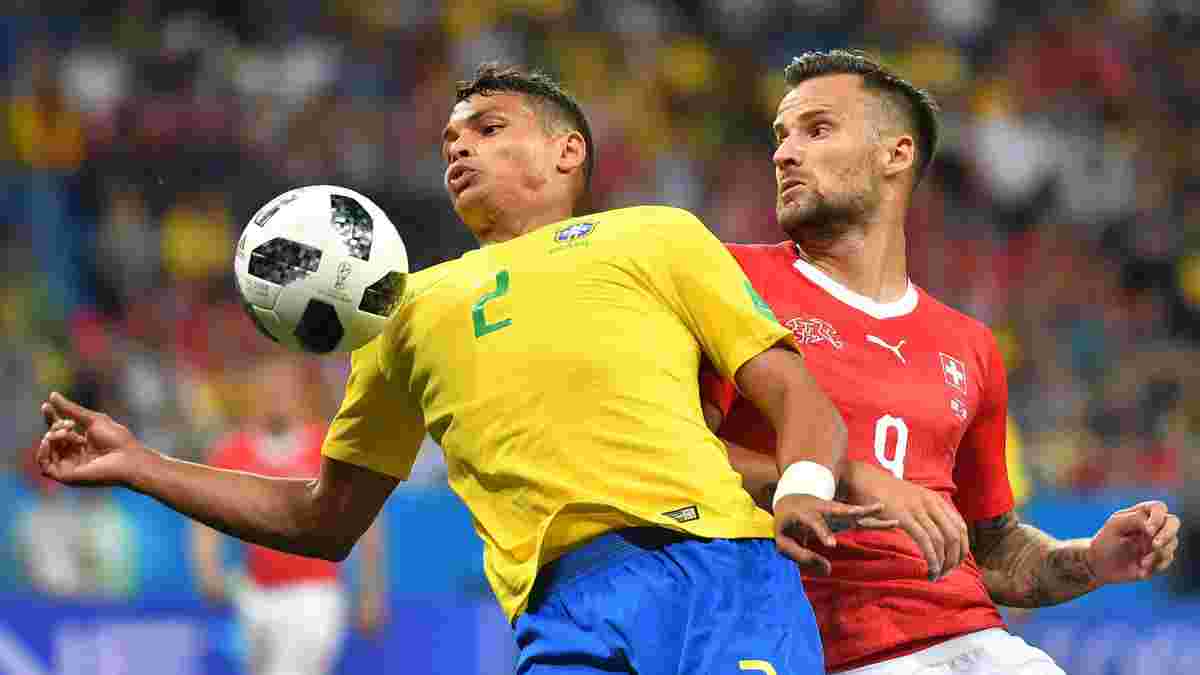 ЧМ-2018: Тиагу Силва будет капитаном Бразилии в матче с Коста-Рикой
