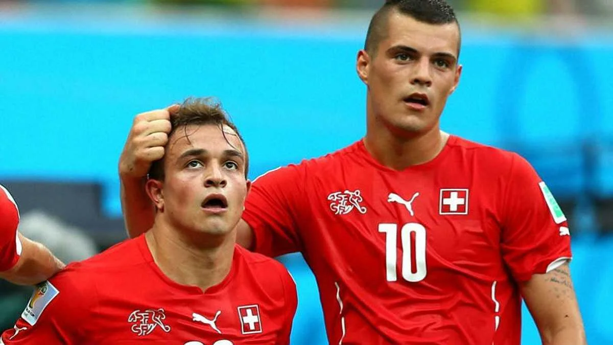 Джердан Шакірі та Граніт Джака / фото із соцмереж