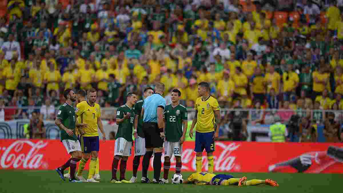 Мексика – Швеція: Гальярдо отримав найшвидшу жовту картку в історії чемпіонатів світу