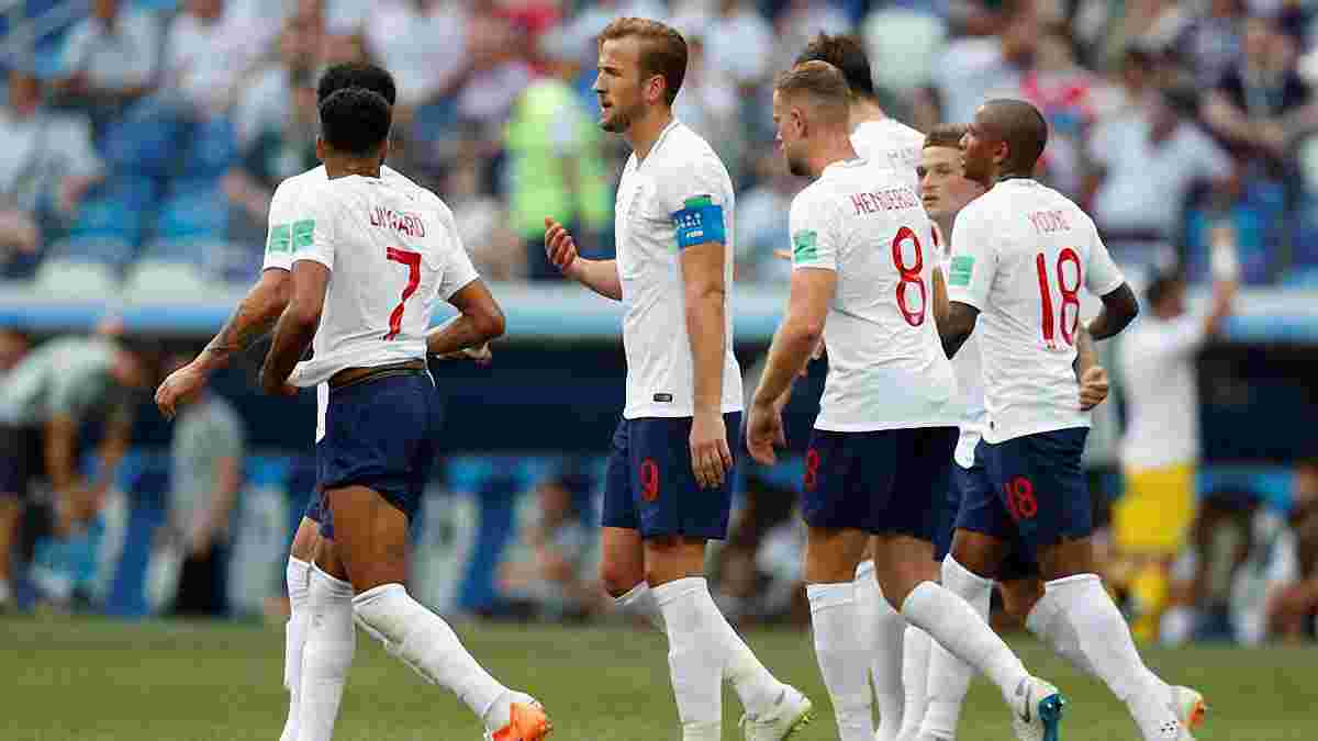 Состав Англии в матче с Бельгией один из самых молодых в истории команды на чемпионатах мира