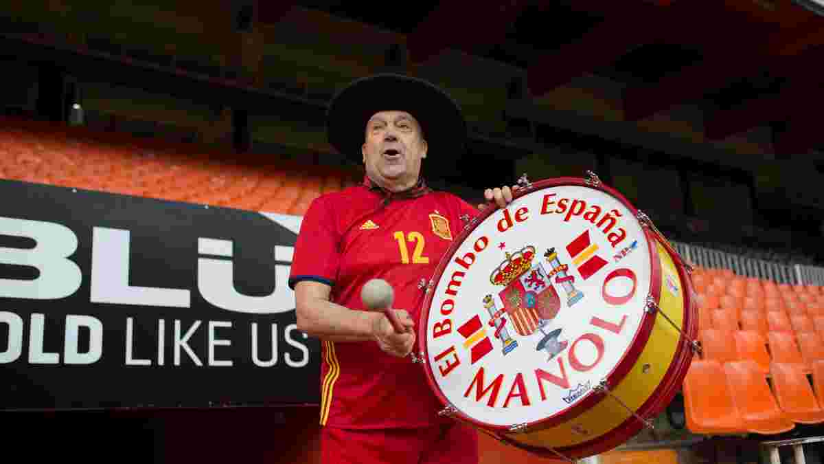Испания – Россия: легендарному фану Маноло позволят принести на трибуны знаменитый барабан
