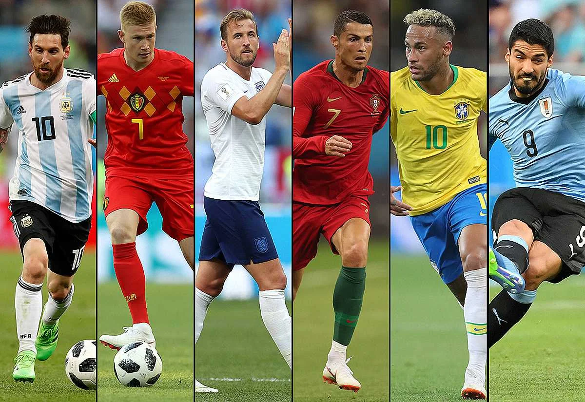 ЧС-2018: Мессі, де Брюйне, Кейн, Роналду, Неймар і Суарес у плей-офф